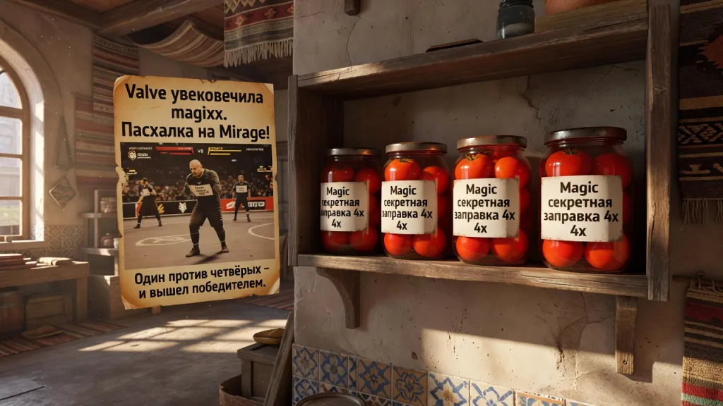 Valve увековечила magixx. Пасхалка на Mirage!