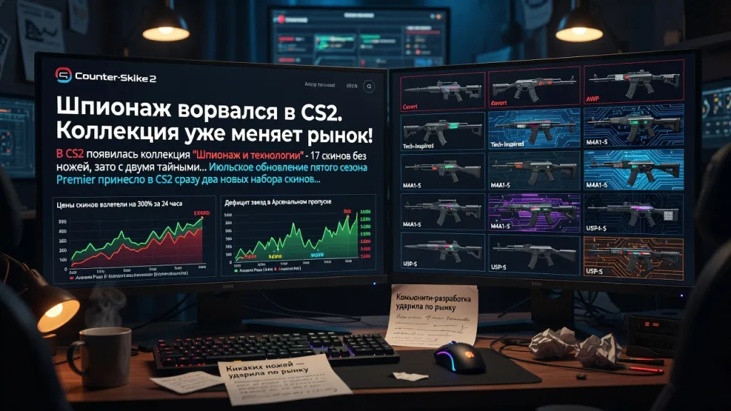 Шпионаж ворвался в CS2. Коллекция уже меняет рынок!